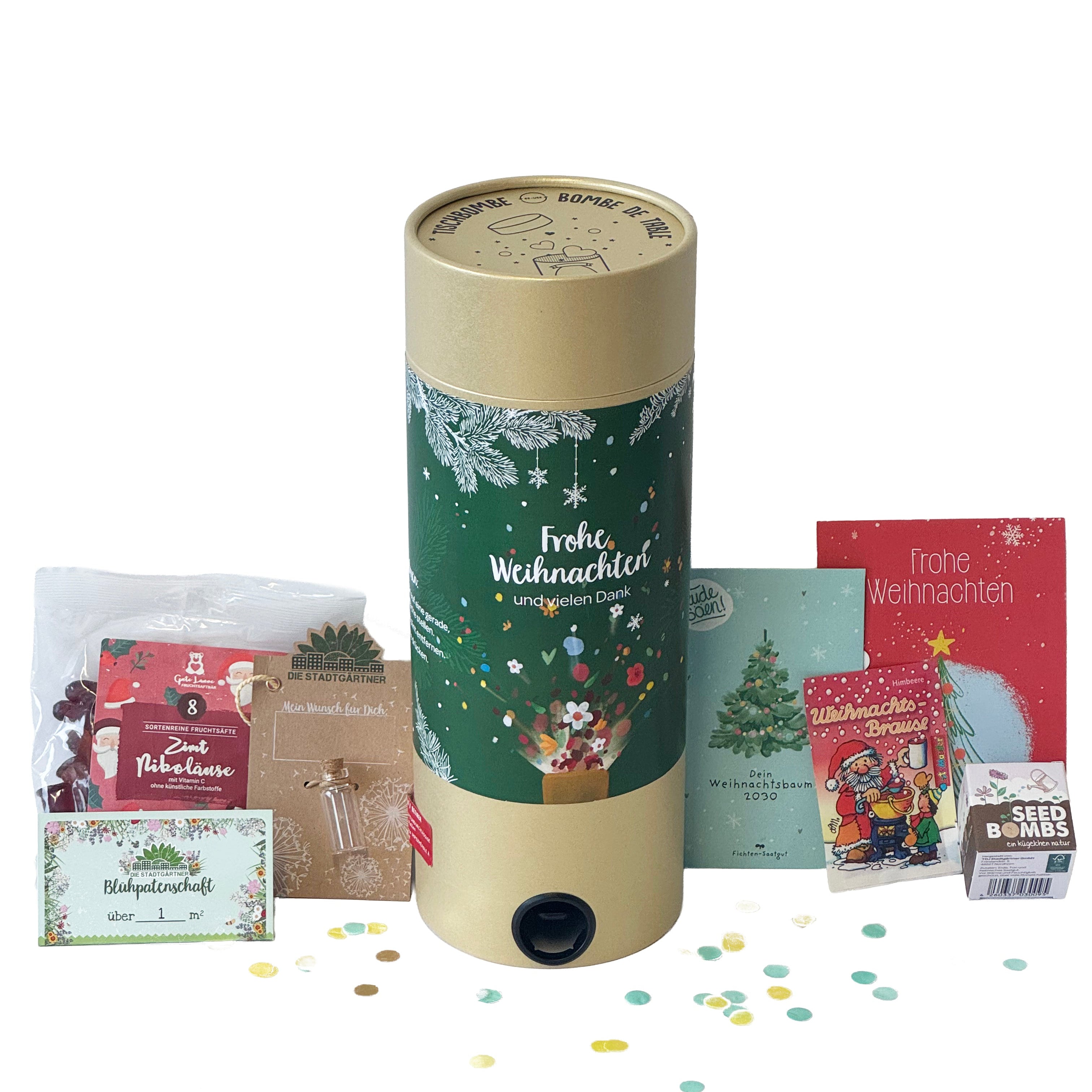 Bomba de mesa - Efecto explosivo para Navidad