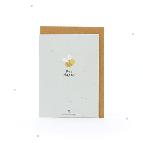 Tarjeta de felicitación - Abeja feliz