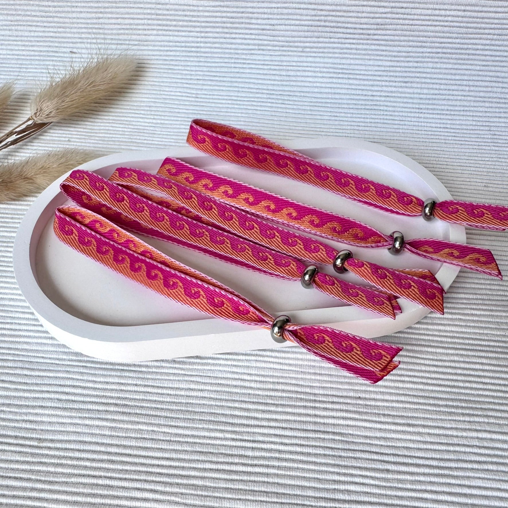 Pulsera de tela ondas