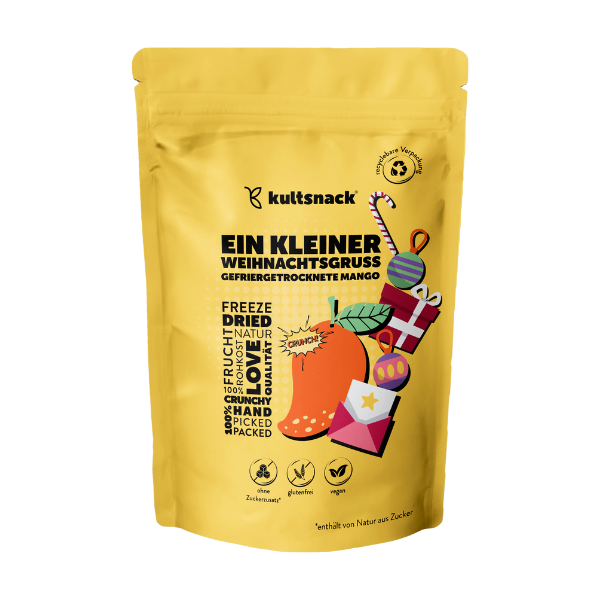 Mango liofilizado “Un pequeño saludo navideño” (25 g)