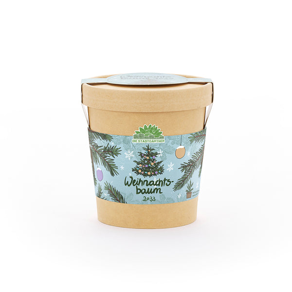 Árbol de Navidad 2033 hecho con un vaso