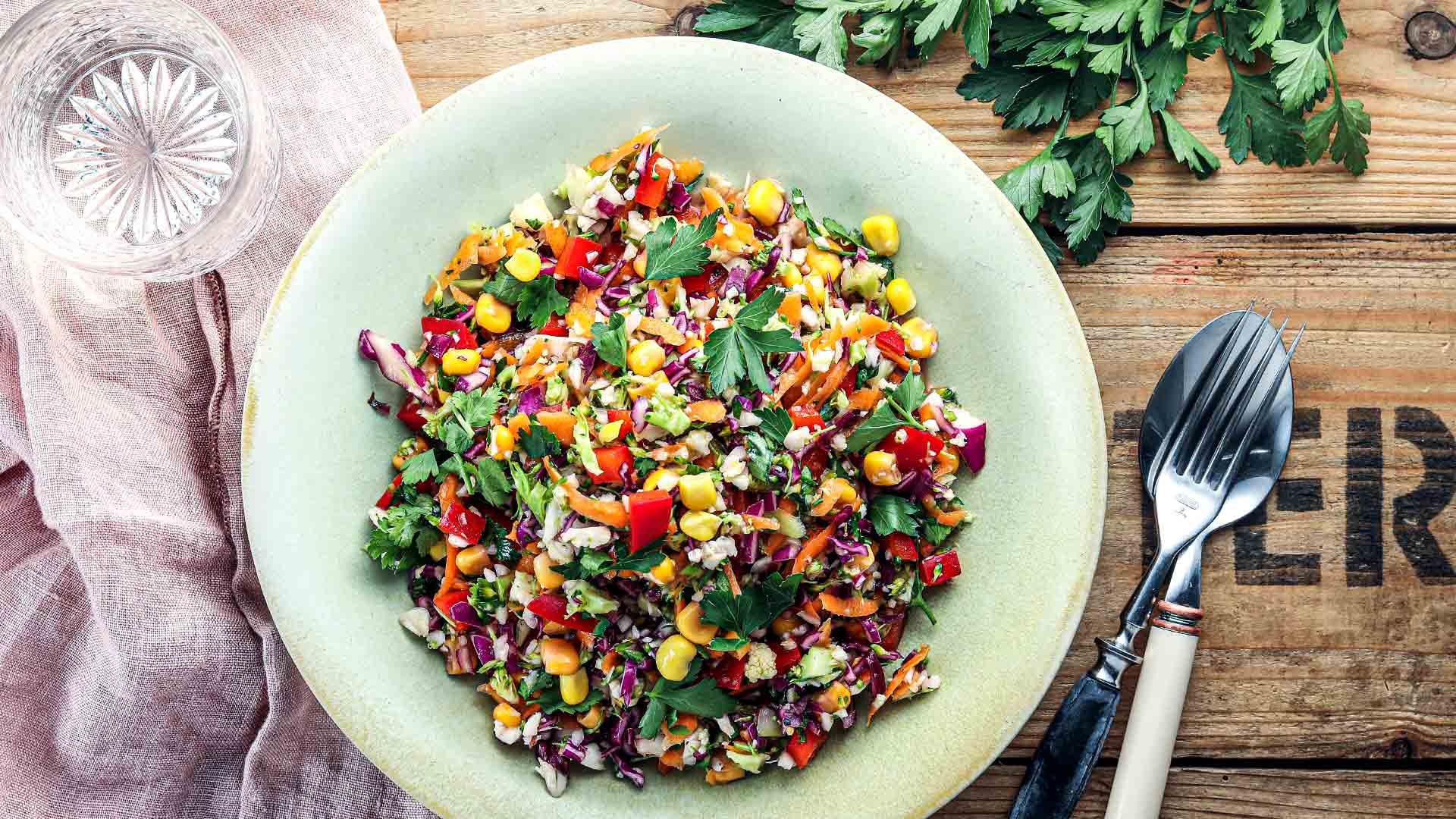 Regenbogen-Salat