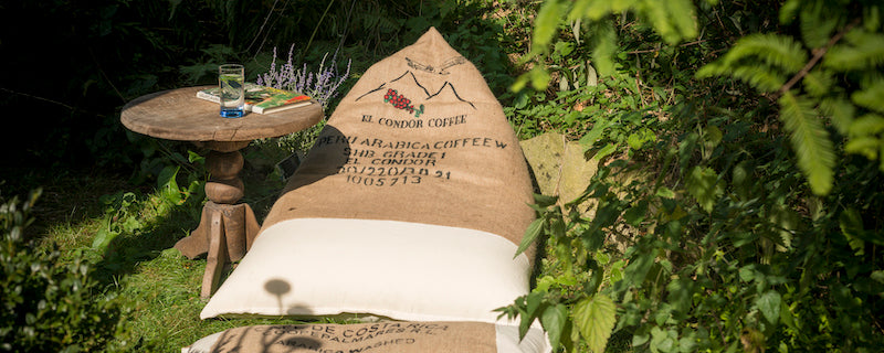 DiY: Sitzsack mit Kaffeehistorie nähen