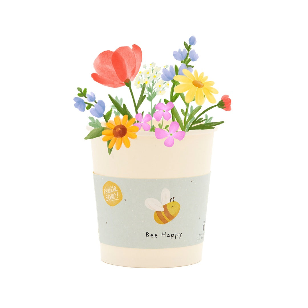 Mini jardín en vaso personalizable (kit de cultivo)