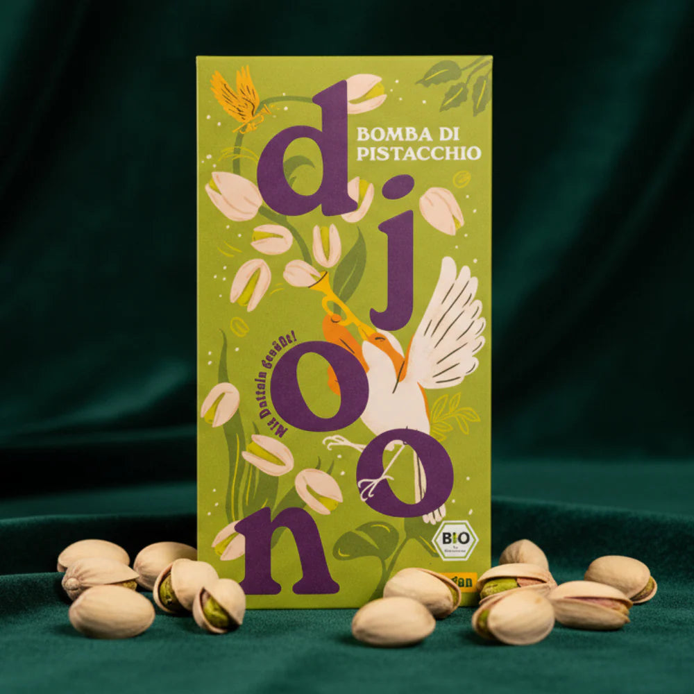 Chocolate de dátil: Bomba de pistacho (orgánico)