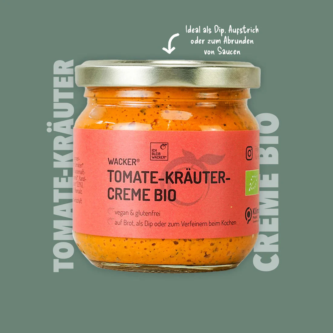Crema de tomate y hierbas orgánica