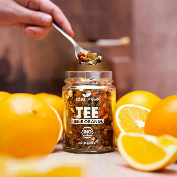 Té de naranja caliente orgánico