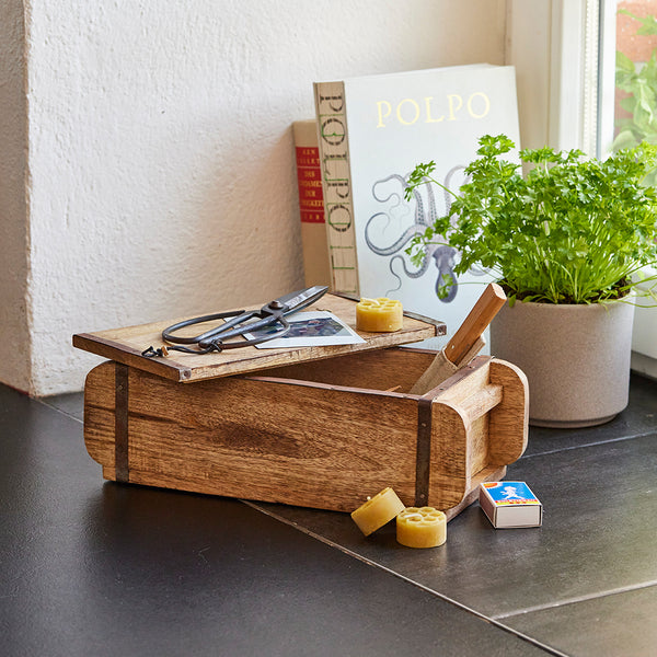 Forma de ladrillo como maceta o decoración.