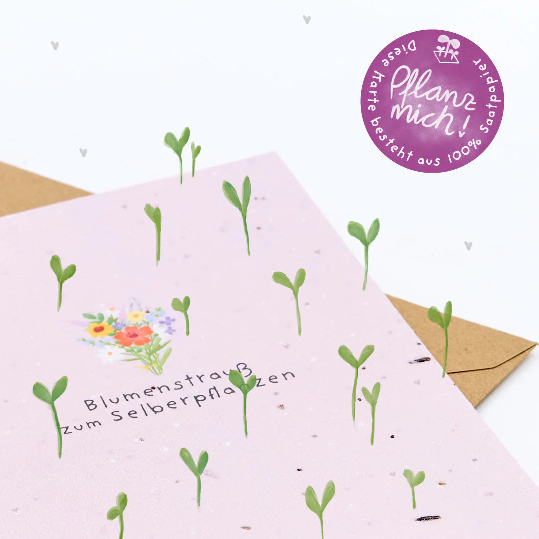 Saludos florecientes para cualquier ocasión: Set de 9 tarjetas de felicitación