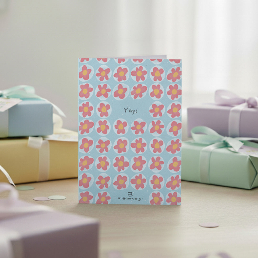 Tarjeta de felicitación - ¡Yay!