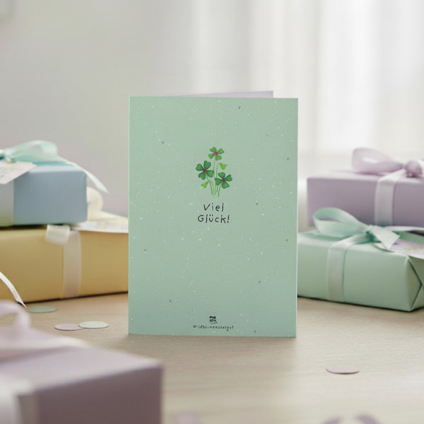 Tarjeta de felicitación - ¡Buena suerte!