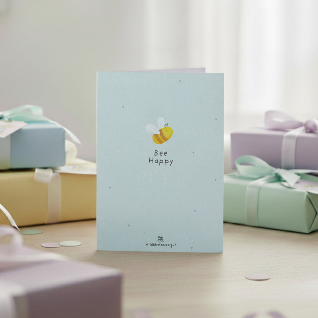 Tarjeta de felicitación - Abeja feliz