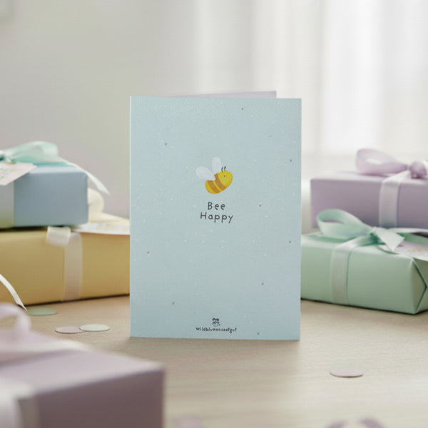 Tarjeta de felicitación - Abeja feliz