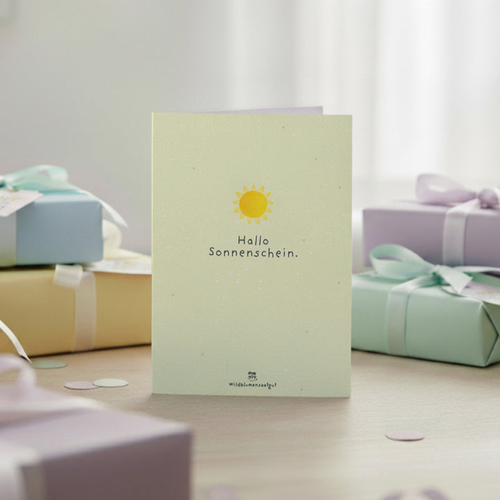 Tarjeta de felicitación - Hola sol