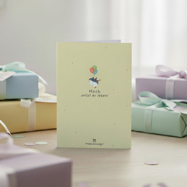 Tarjeta de felicitación - ¡Que vivas mucho tiempo!