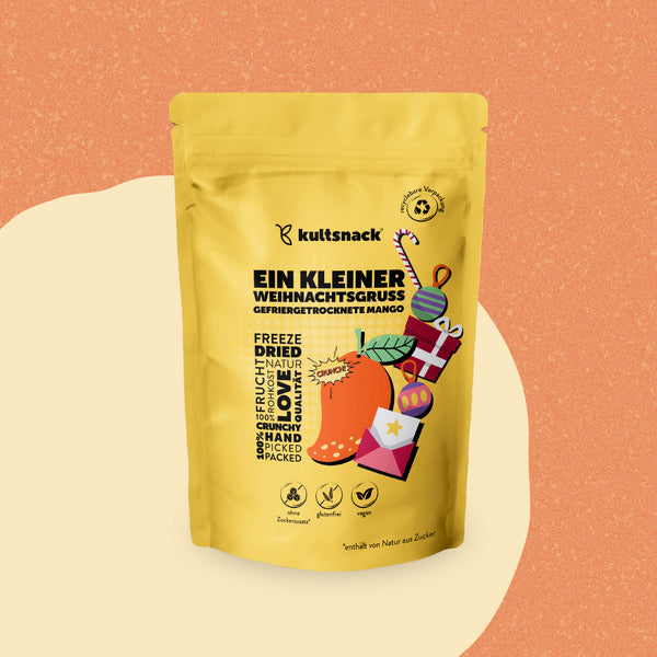 Mango liofilizado “Un pequeño saludo navideño” (25 g)