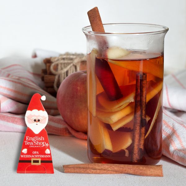 Bolsitas de té orgánico de manzana y canela – Abuelo Papá Noel