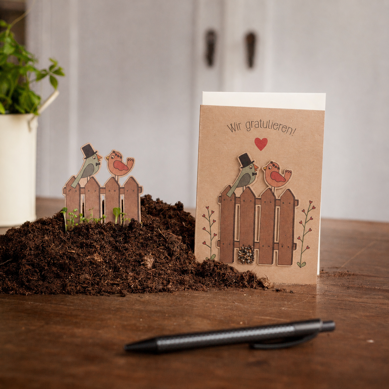 Tarjeta de boda "Boda de pájaros"