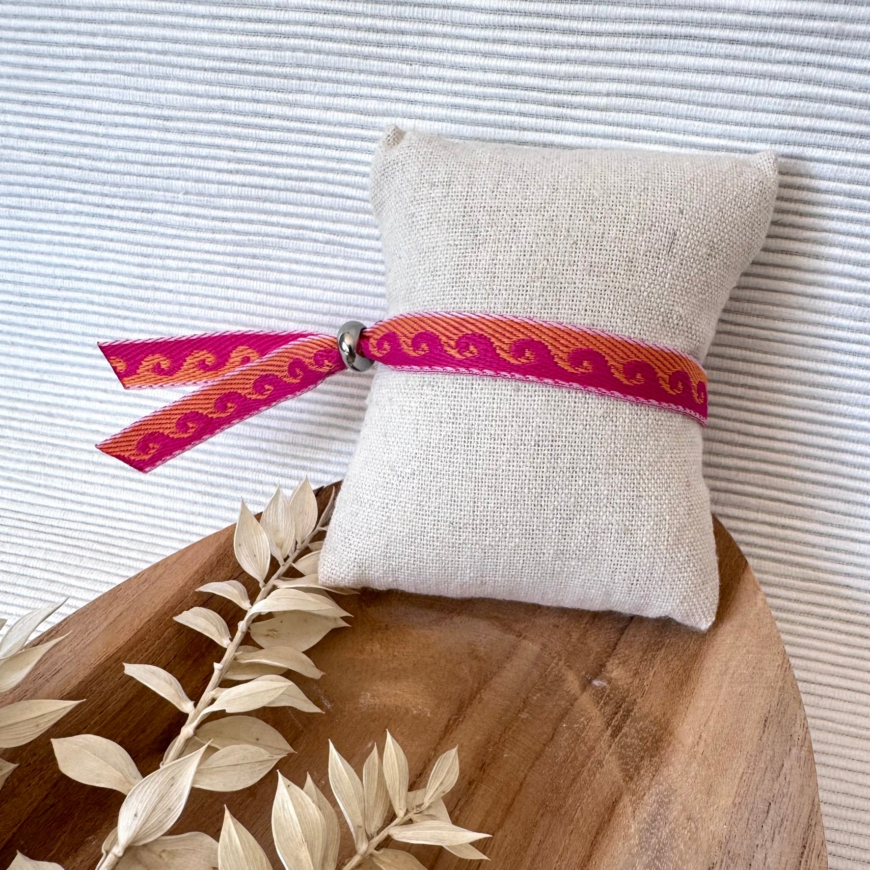 Pulsera de tela ondas