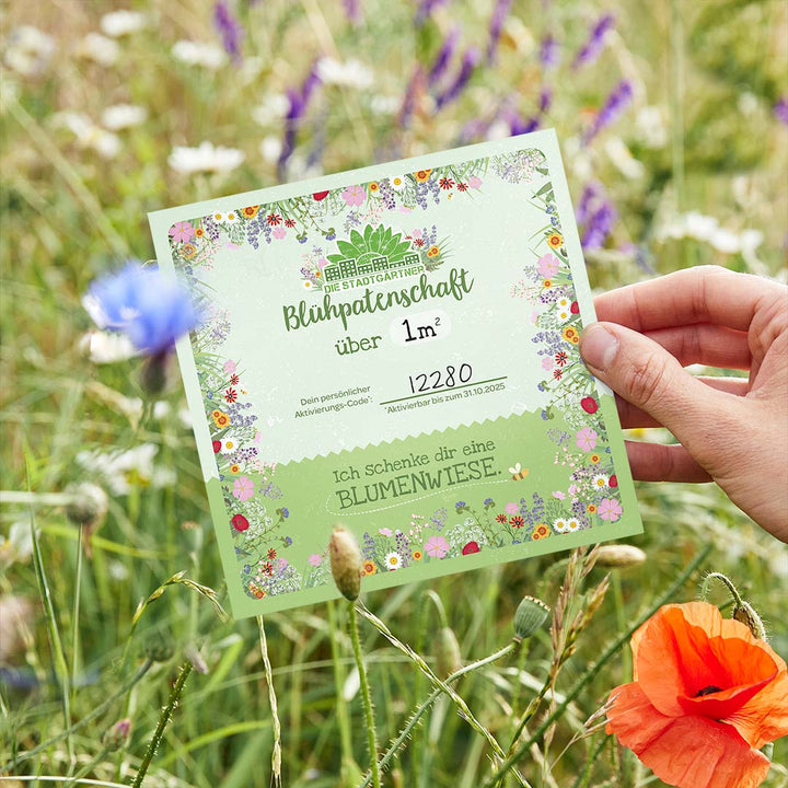 Certificado de patrocinio floral para 1 m2