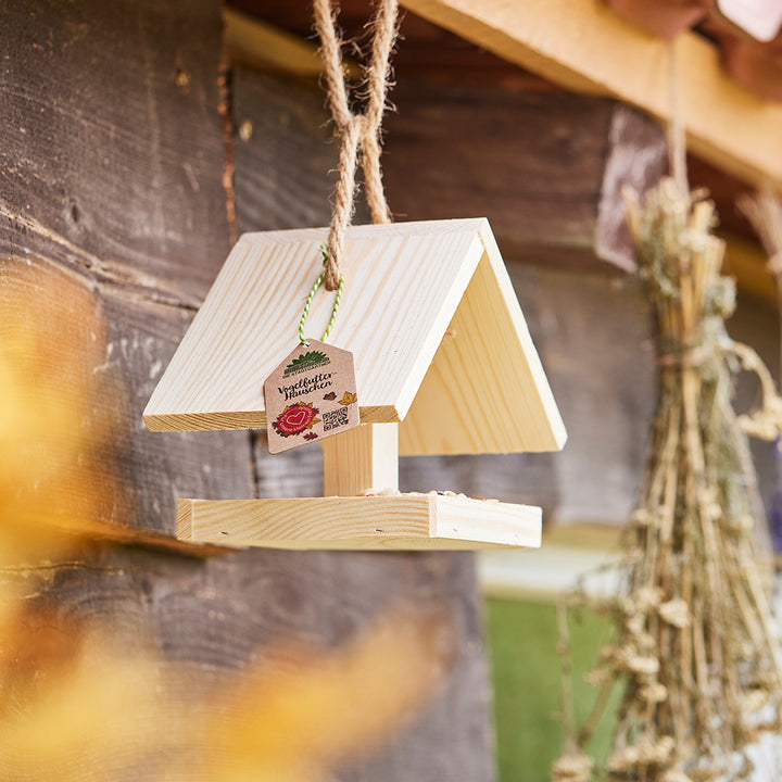 Comedero para pájaros pequeño y sencillo